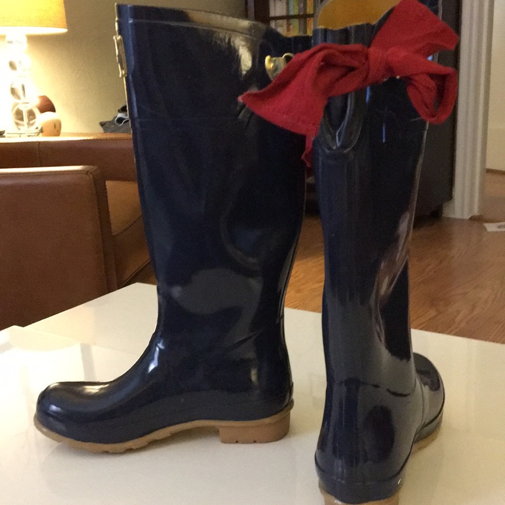 Joules Evedon Navy Rain boots Size 7